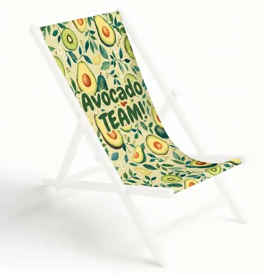 Produktbild von Ersatz-Stoffbezug Liegestuhl Polyester für Klappliegestuhl, Avocado Team