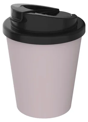 Obrázek produktu pro hrnek na kávu "Premium Deluxe" - termo hrnek z bioplastu bez BPA s dvousložkovým uzávěrem - 250 ml izolovaný hrnek na cesty Vyrobeno v Německu - lila barva