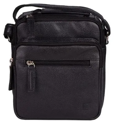 Produktbild von Schwarze Herrenhandtasche aus Leder NOA