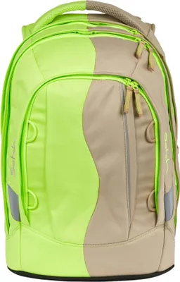 Produktbild von satch Schulrucksack Think Twice Pack Double Trouble beige neongrün