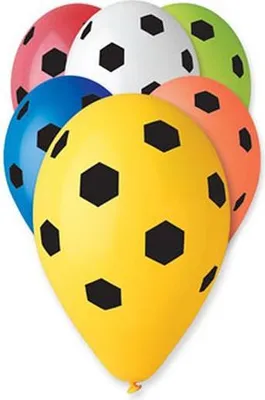 Produktbild von Luftballons 12 Premium Fußball 5 Stk.