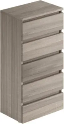 Immagine prodotto di Cassettiera 5 cassetti 47x40x127h MONTATA colore olmo