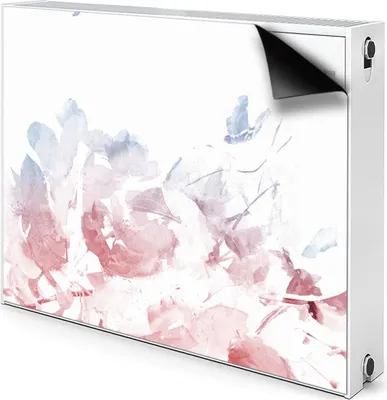 Produktbild von Magnet Heizung Verkleidung Abdeckung Heizung Heizkörperabdeckung 90x60 cm  - Pastell, Rosen