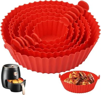 Produktbild von Silikon Backofenformset - 6 Stück Rot