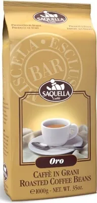 Produktbild von Saquella Espresso Selezione Oro Exclusiv Bar Rainforest 1 Kg ganze Bohne