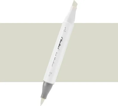 Image de Pinceau et ciseau double face OHUHU, YG040 Yellow Grey 04