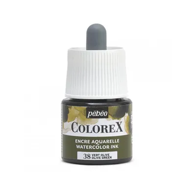 Imagen del producto de Pebeo Colorex, tinta acuarelable, 45 ml, color 38: verde oliva