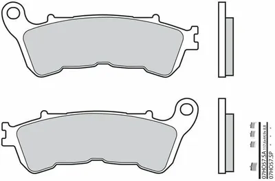 Obrázek produktu pro Brzdové destičky BREMBO Street ze slinutého kovu - 07HO57SA