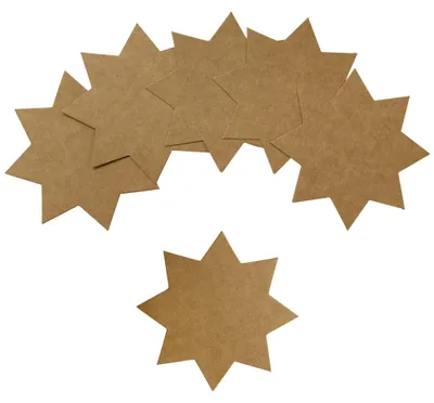 Produktbild von Braune Powersterne, 100 x 100 mm, 40 Stück