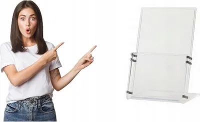 Obrázek produktu pro Stojan na letáky A4 z průhledného polypropylenu