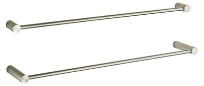 Handtuchhalter doppellagig, Edelstahl, Nickel, 61 cm, Wandmontage
