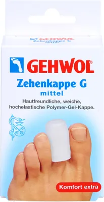 Produktbild von GEHWOL Polymer-Gel Zehenkappe G mittel, 2 St. Pflaster