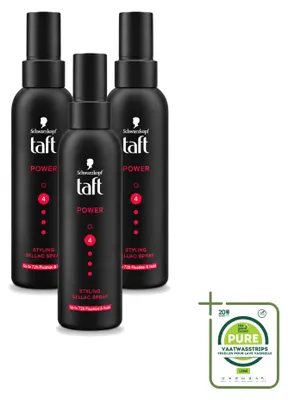 Imagen del producto de 3 unidades de spray fijador Taft Power Styling - 150 ml - Paquete grande