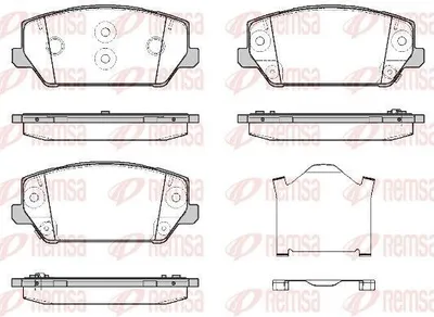 Produktbild von REMSA Bremsbeläge Satz Vorne Bremsklötze für HYUNDAI Kona (OS) 1809.02