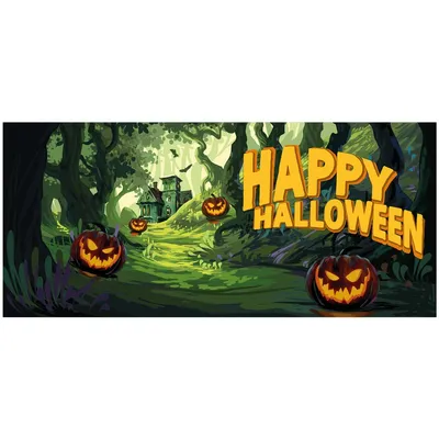 Obrázek produktu pro EUROPALMS Halloween banner, les duchů, 400x180cm