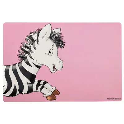 Immagine prodotto di Ritzenhoff & Breker Platzmatte Happy Zoo - Zebra Zoe, Tischmatte, Kunststoff, Pink, 30 x 45 cm, 316353