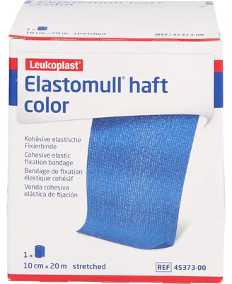 Produktbild von ELASTOMULL HAFT 20MX10CM color blau, 1 St BIN
