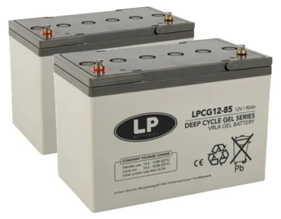 Produktbild von Bleigel Akku 2x 12V 90Ah kompatibel zu Rollstuhl E-Mobil Seniorenmobil u.a.