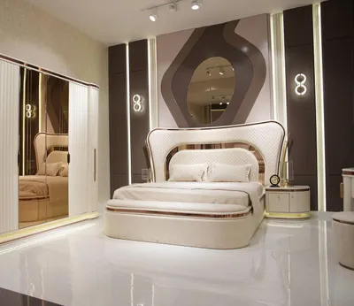 Immagine prodotto di Elegante cameretta in legno bianco con letto e comodini