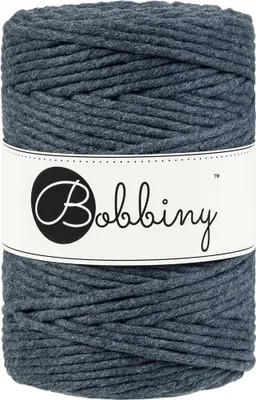 Obrázok produktu pre Bobbiny Macrame Cord 5 mm 100 m Charcoal Špagát