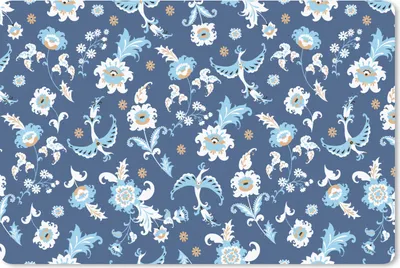 Produktbild von MuchoWow® Schreibtischunterlage Muster - Vogel - Blumen 60x40 cm - XXL Mauspad - Großes Mauspad