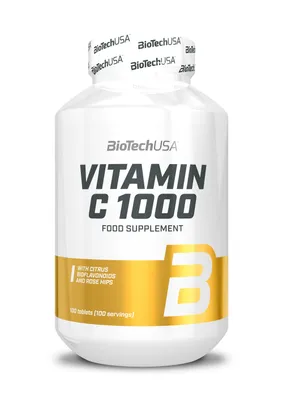Obrázok produktu pre BioTech USA Vitamin C 1000 100 tabliet / Vitamn C / Vitamn C v tabletch