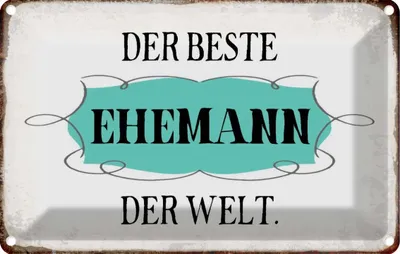 Produktbild von vianmo Blechschild 20x30 cm der beste Ehemann Welt Spruch Zitat