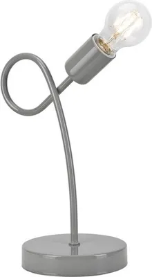 Produktbild von Bioledex schwungvolle Tischleuchte E27 grau Metall