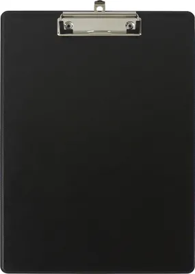 Produktbild von Exacompta 10x Klemmbrett mit Hülle - Format 23x32cm für A4 - Schwarz - 19291E