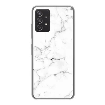 Produktbild von MuchoWow® Handyhülle Schutzhülle Hülle für Samsung Galaxy A53 5G Marmor - Weiß - Grau - Luxus - Marmoroptik - Strukturiert Silikon Softcase Handy Hülle - Schutzabdeckung