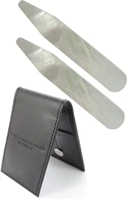 Productafbeelding van Verstevigers voor Overhemdkragen van Parelmoer - 2 inch & 2.35 inch Opties