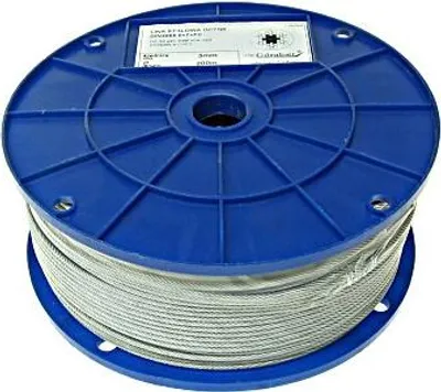 Immagine prodotto di Filo Di Acciaio Zincatto 16Mm, Configurazione 6*37, Bobina Da 50 Metri - 50.0 Metri - Filo 16*37Mb