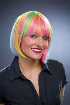 Produktbild von Perücke Rainbow, multicolor Karneval