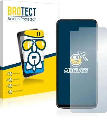 Produktbild von BROTECT Schutzglas für realme 6 Pro Schutzfolie Panzer Folie Glas Display Schutz klar