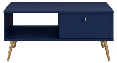 Obrázok produktu pre raumhirsch, konferenčný stolík, tmavomodrá farba, rozmer 87 x 43,2 x 66 cm