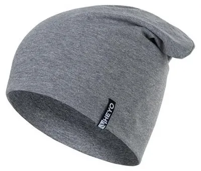 Zdjęcie produktu dla Czapka beanie bawełniana uniseks sportowa dla kobiet mężczyzn szara