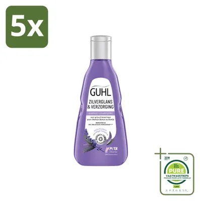 Obrázok produktu pre 5 ks šampónu Guhl Silberglanz & Pflege – 250 ml – veľké balenie – 5 kusov