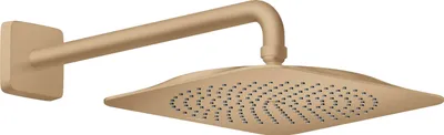Image de AXOR Citterio C, pommeau de douche encastré 270/270, 1 jet, technologie EcoSmart, avec bras de douche, finition bronze brossé