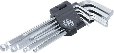 Produktbild von KRAFTMANN 815 Innensechskant-Kugelkopf-Winkelschlüssel-Set 1,5 - 10 mm, 9-tlg