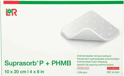 Immagine prodotto di Medicazione in schiuma Suprasorb P+Phmb 10x20 cm 5 pz