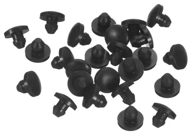 26 Silikonstopfen, rund, für 3,5 mm Loch, schwarz
