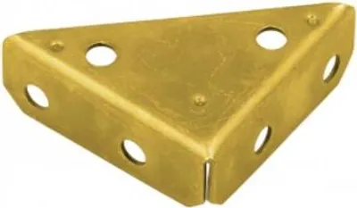Produktbild von 10x Eckplatte75x75x20x2,0 mm gelb verzinkt