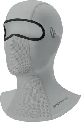 Image de Cagoule d'été ROCKBROS UPF40+ Balaclava - Masque facial multifonctionnel à séchage rapide en soie de glace pour femmes et hommes, gris
