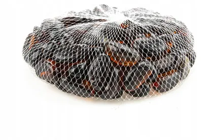 Immagine prodotto di Ghiaia decorativa per acquario e terrario, ciottoli di vetro marrone 1 kg, granulometria 1-3 cm