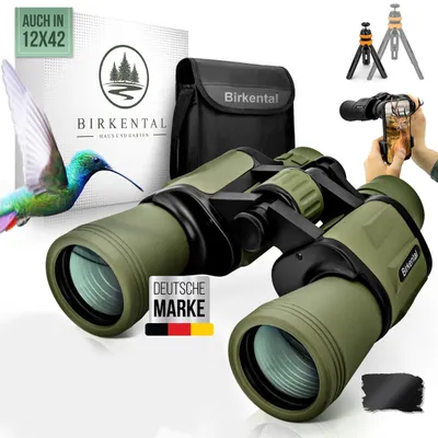 Immagine prodotto di Binocolo 10 x 50 - Compatto e leggero - Per adulti e chi porta occhiali - Birdwatching e natura