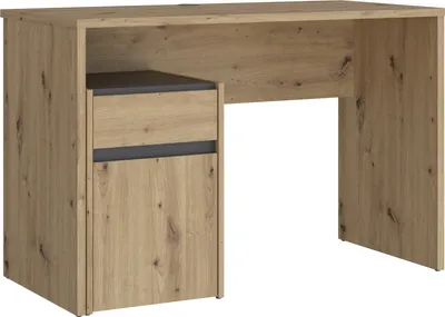 Produktbild von Schreibtisch >MODULTRICK< in Artisan Eiche Nachbildung / Grau - 110x72,7x52,7cm B/H/T