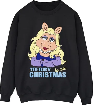 Produktbild von Disney - "Muppets Queen of Holidays" Sweatshirt für Herren BI42379 (S) (Schwarz)