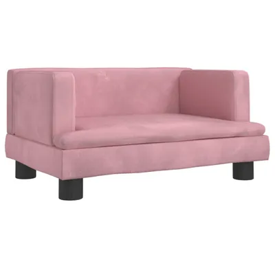 Produktbild von Hundebett Rosa 60x40x30 cm Samt
