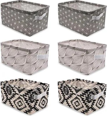 Image de Boîte de rangement étanche 28 x 19 x 15 cm en lin