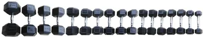 Productafbeelding van Rubberen Hex Halter van 37,5 kg voor Fitness